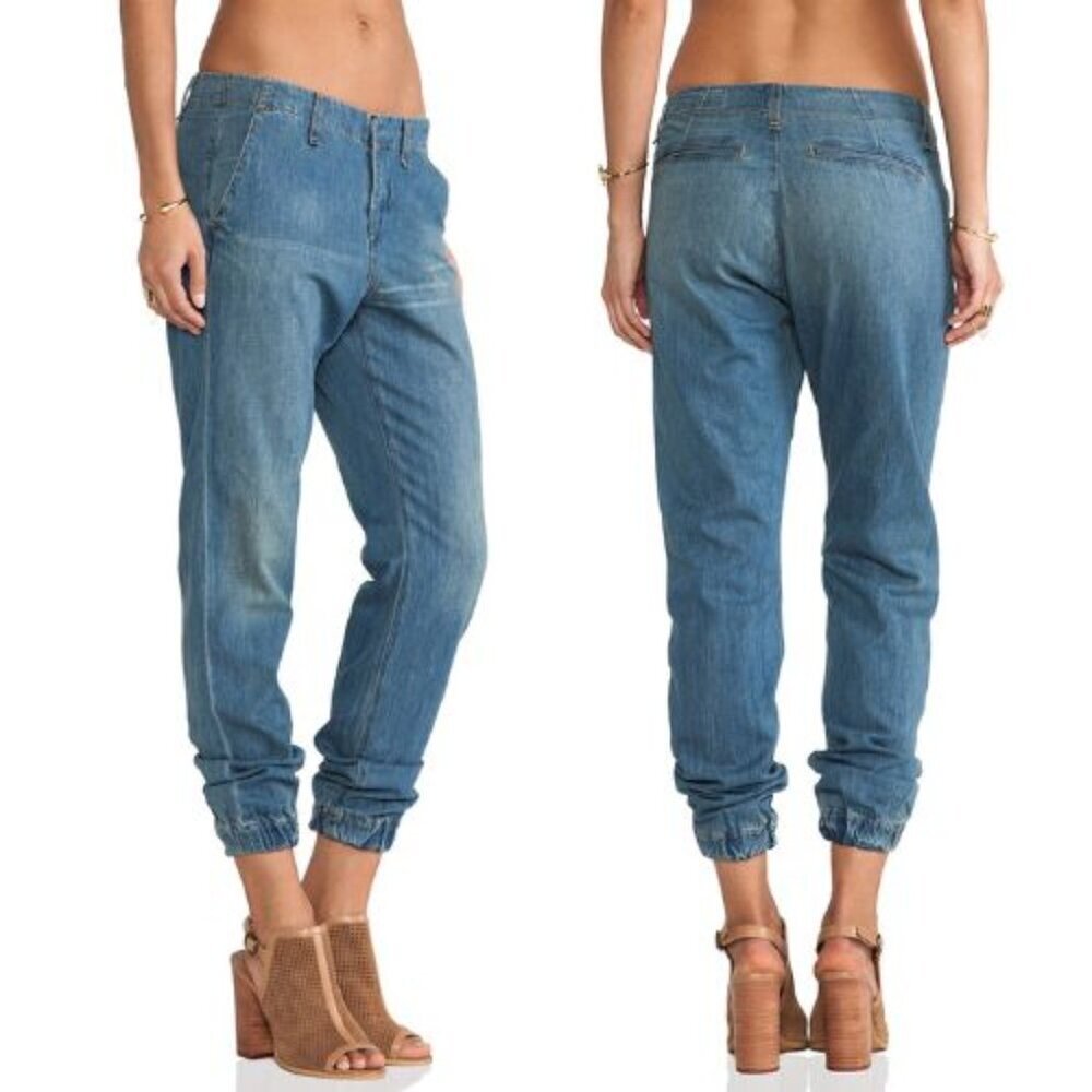 Rag & Bone Blue Denim Pajama Jogger Jeans Size 26 - 36108